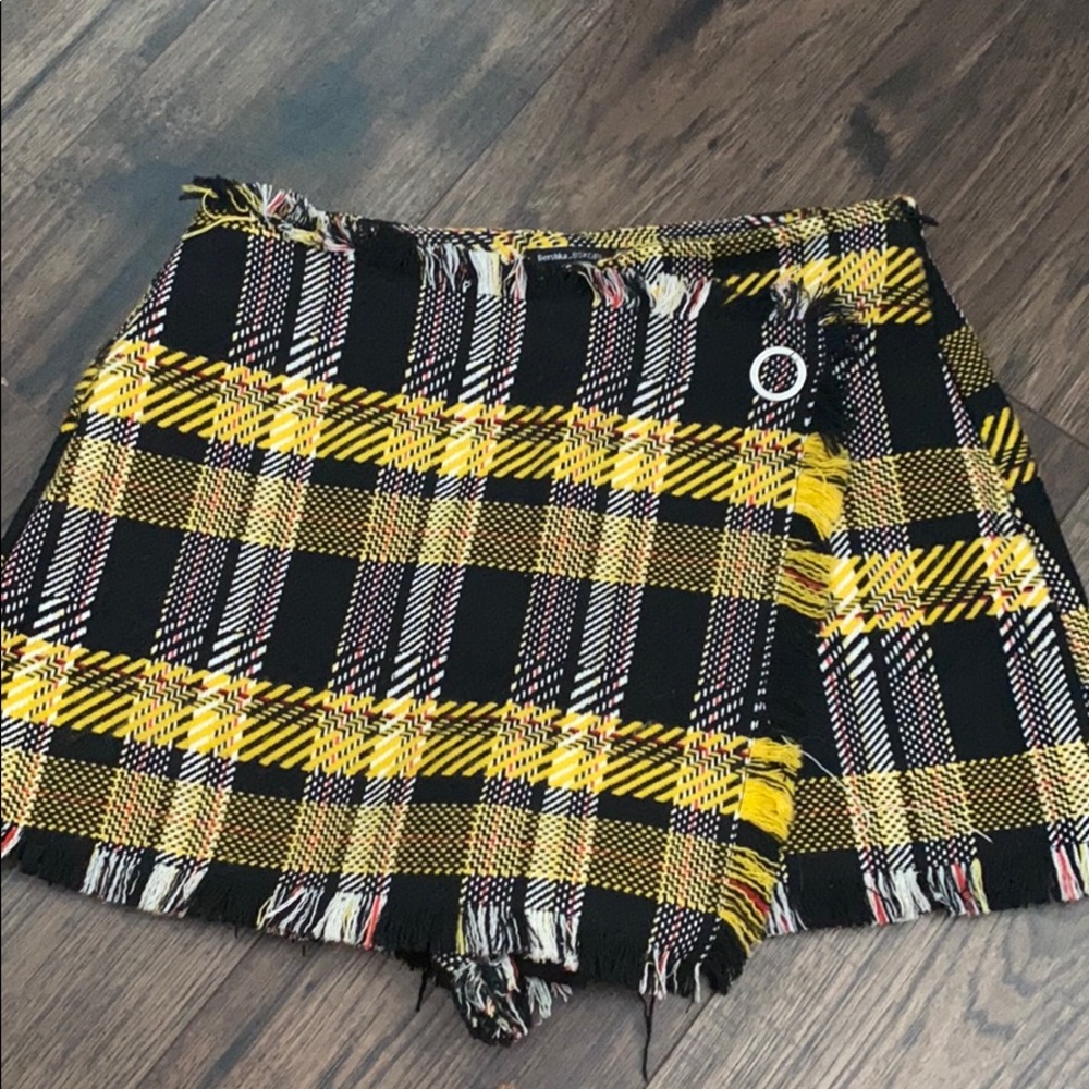 Plaid skirt/shorts size S, brand: bershka